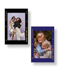 Cetak Foto 2R Black Frame Film Style