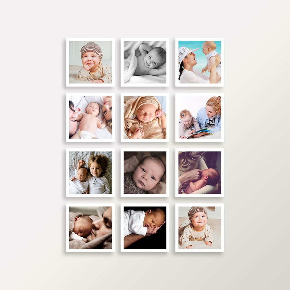 Cetak 12 Foto Square Mix Tile